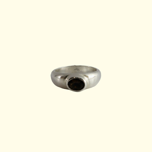 Smokey quartz ring