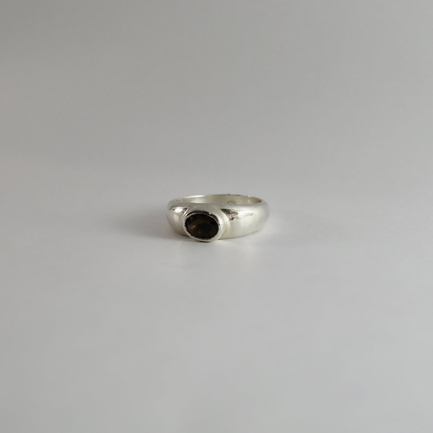 Smokey quartz ring