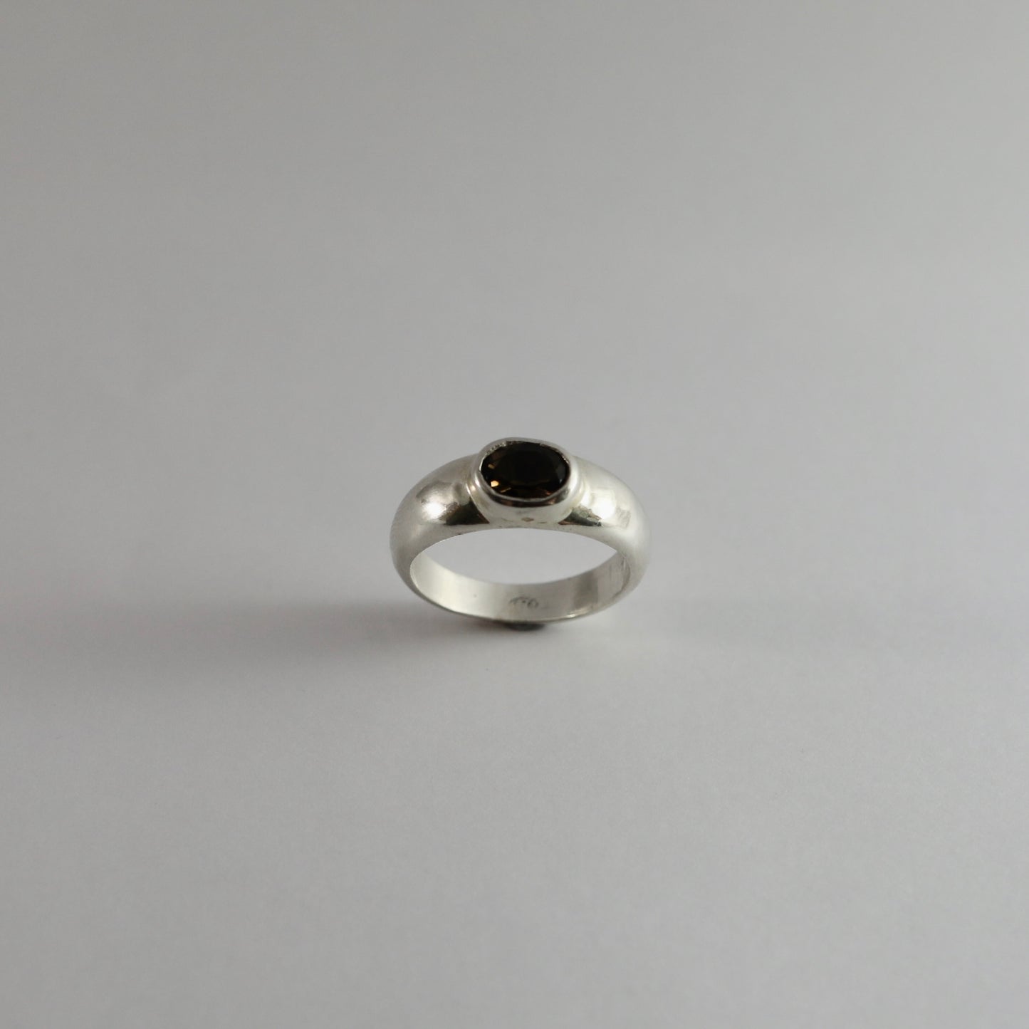 Smokey quartz ring