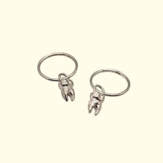 Tooth earrings