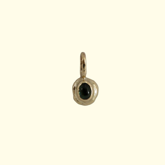 Gold & sapphire charm